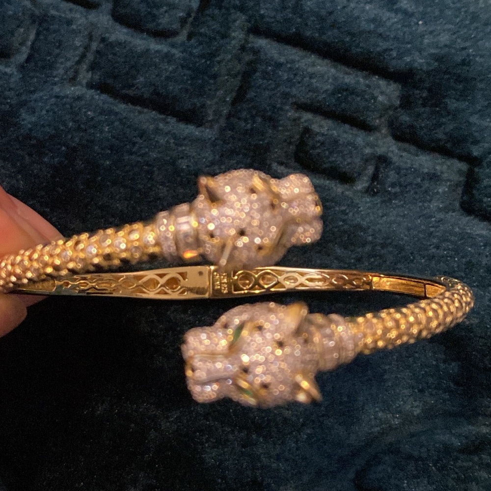 Bracelet/ bangle gold plated sterling silver
